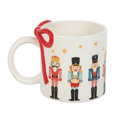 Nutcracker Print Mug with Bow Nutcracker Print Mug with Bow