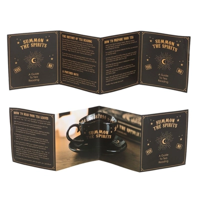 Black Talking Board Teacup and Saucer Black Talking Board Teacup and Saucer