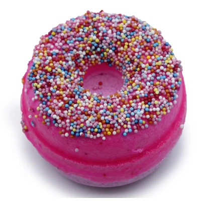 Raspberry Bath Donuts