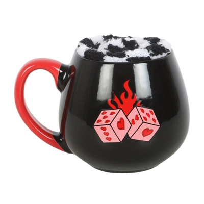 Black Dice Mug and Socks Set Black Dice Mug and Socks Set