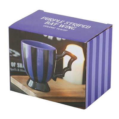 Purple Striped Bat Wing Teacup Purple Striped Bat Wing Teacup