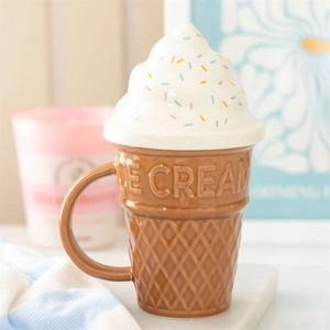 Ice Cream Cone Lidded Mug