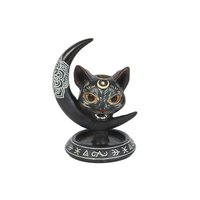 Black Cat Moon Backflow Incense Burner Black Cat Moon Backflow Incense Burner