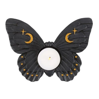 Black Moth Tealight Candle Holder Black Moth Tealight Candle Holder