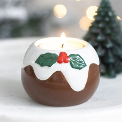 Christmas Pudding Tealight Candle Holder Christmas Pudding Tealight Candle Holder