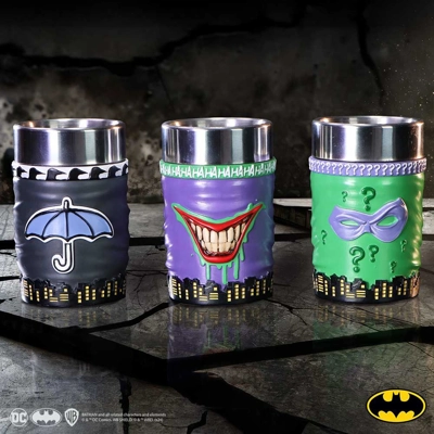 DC Batman Super-Villain Collectible Mini Cup Set DC Batman Super-Villain Collectible Mini Cup Set