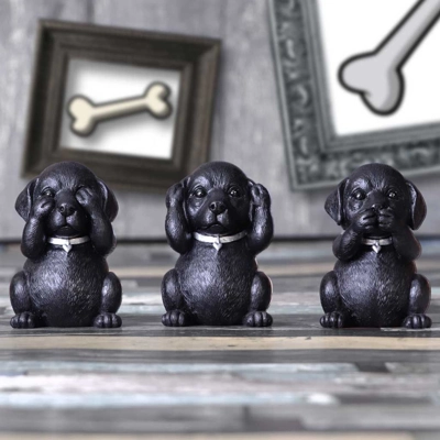 Three Wise Labradors 8.5cm Three Wise Labradors 8.5cm