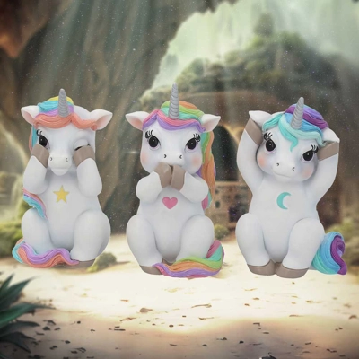 Three Wise Cutiecorns 9.5cm Three Wise Cutiecorns 9.5cm