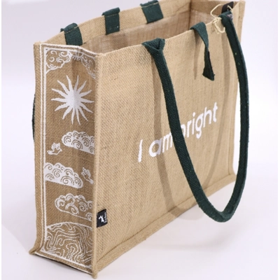 Hop Hare Jute Big Bag - I am Bright Hop Hare Jute Big Bag - I am Bright