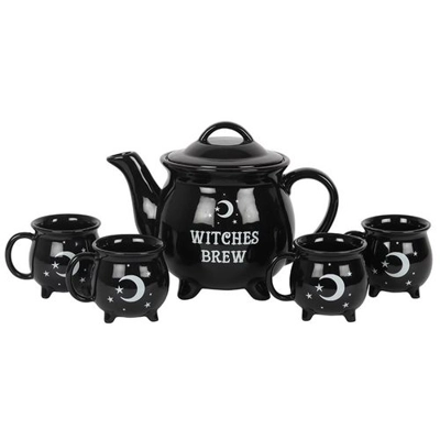 Witches Brew Ceramic Cauldron Tea Set Witches Brew Ceramic Cauldron Tea Set