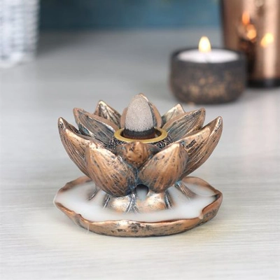 Bronze Lotus Backflow Incense Burner Bronze Lotus Backflow Incense Burner