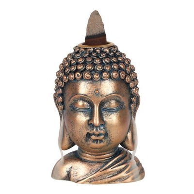 Bronze Buddha Head Backflow Incense Burner Bronze Buddha Head Backflow Incense Burner