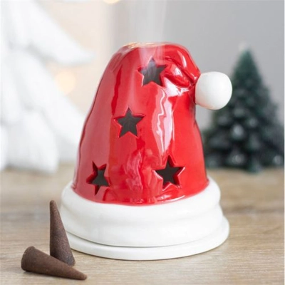 Santa Hat Incense Cone Burner and Tealight Holder Santa Hat Incense Cone Burner and Tealight Holder