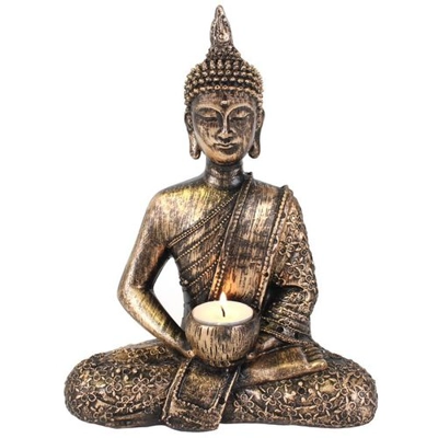 Sitting Thai Buddha Tealight Holder Sitting Thai Buddha Tealight Holder