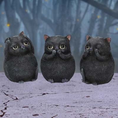 Three Wise Fat Cats 8.5cm Three Wise Fat Cats 8.5cm