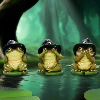 Three Wise Toads 10.3cm Three Wise Toads 10.3cm