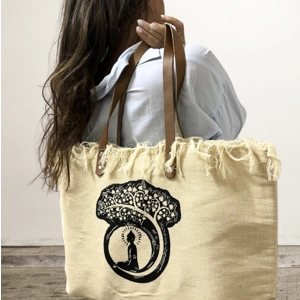 Natural Tote Bag Leathe..