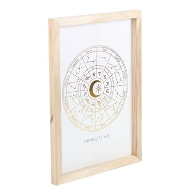 Off White Astrology Wheel Framed Wall Art Print Off White Astrology Wheel Framed Wall Art Print