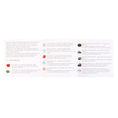 Astrology Wheel Crystal Grid Set