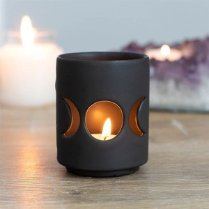 Small Black Triple Moon Cut ..