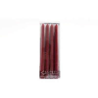Set of 4 25cm Red Taper Candles Set of 4 25cm Red Taper Candles