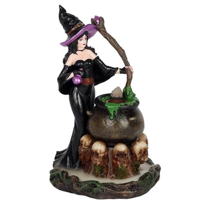 Witch with Cauldron Backflow Incense Burner Witch with Cauldron Backflow Incense Burner