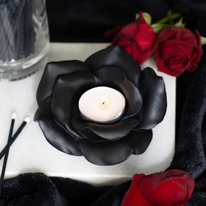 Black Rose Resin Tealig..