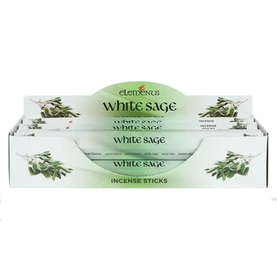 Set of 6 Packets of Elements White Sage Incense Sticks Set of 6 Packets of Elements White Sage Incense Sticks