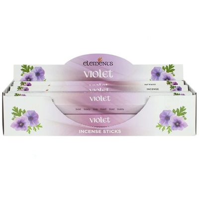 Set of 6 Packets of Elements Violet Incense Sticks Set of 6 Packets of Elements Violet Incense Sticks