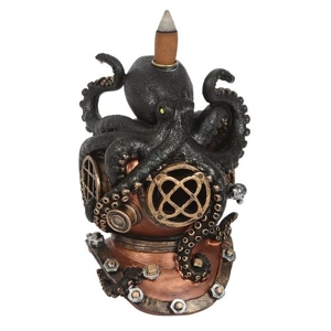 Kraken on Diver's Helmet Bac..