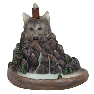 Grey Wolf Cliff Backflow Incense Burner Grey Wolf Cliff Backflow Incense Burner