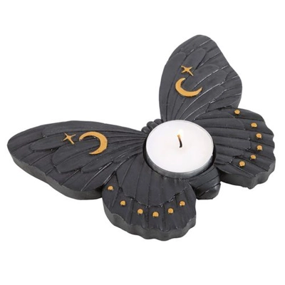 Black Moth Tealight Candle Holder Black Moth Tealight Candle Holder