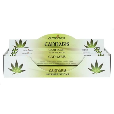 Set of 6 Packets of Elements Cannabis Incense Sticks Set of 6 Packets of Elements Cannabis Incense Sticks