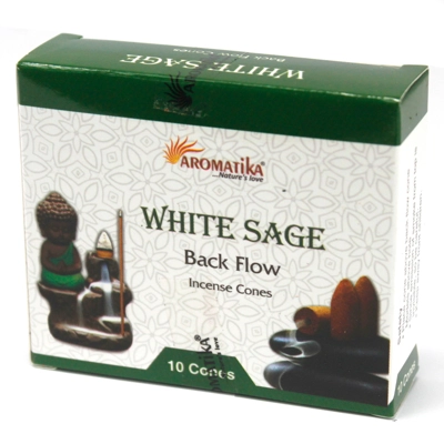 Aromatica Backflow Incense Cones - White Sage Aromatica Backflow Incense Cones - White Sage