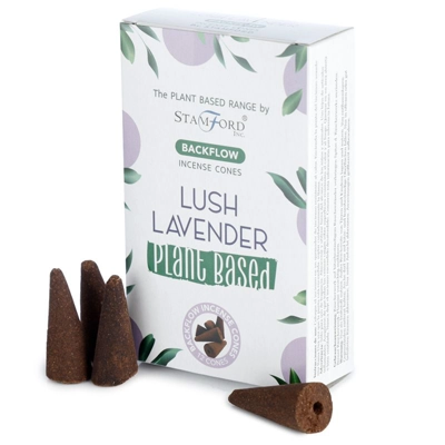 Plant Based Backflow Incense Cones - Lush Lavender Plant Based Backflow Incense Cones - Lush Lavender