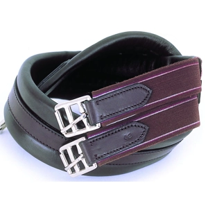 Leather Elasticated Padded Girth