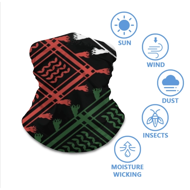 Additional Image for Palestine Keffiyeh Ice Silk Bandana