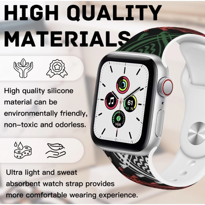 Additional Image for Palestine Keffiyeh Apple watch Buckle Strap