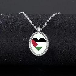Palestine themed necklace