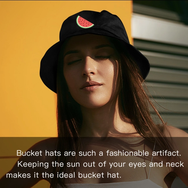 Additional Image for Palestine Watermelon Bucket Hat