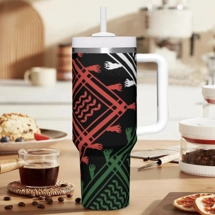 Palestine Keffiyeh Tumblr Stainless Steel