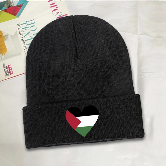 Additional Image for Palestine Love Heart Flag Beanie