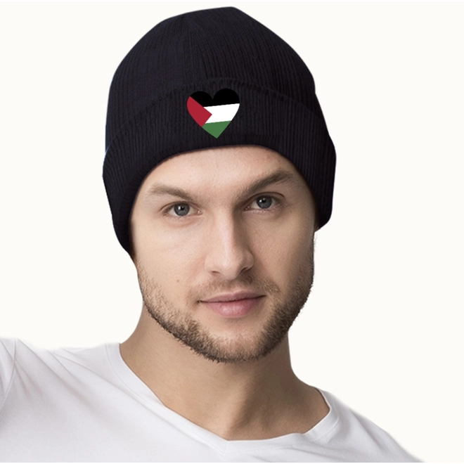 Additional Image for Palestine Love Heart Flag Beanie