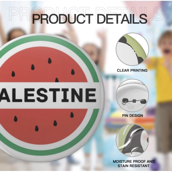 Additional Image for 5 Palestine badges and show your support!