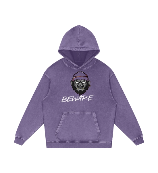 BeWare Brand Purple Ape Hoody