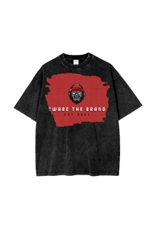 BeWare Brandz brush print T Shirt