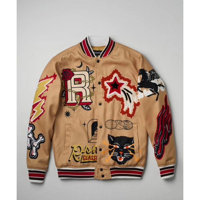 Additional Image for Reason Brand Varsity Jacket