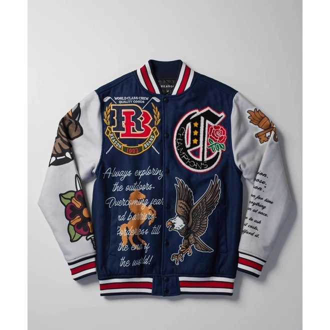Additional Image for Reason Brand Varsity Jacket