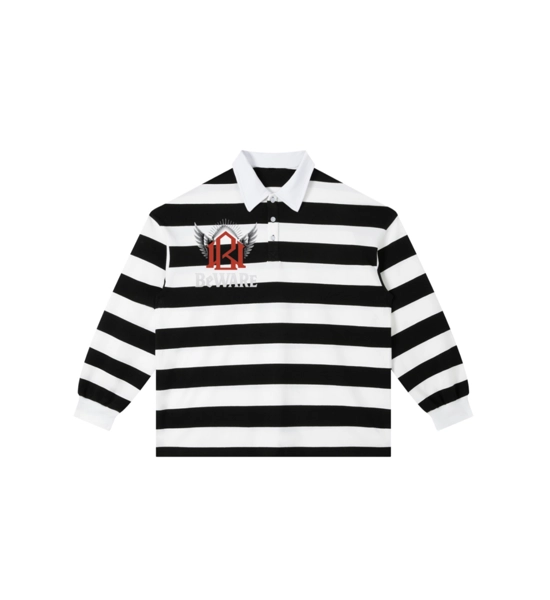 BeWare Striped long sleeve polo