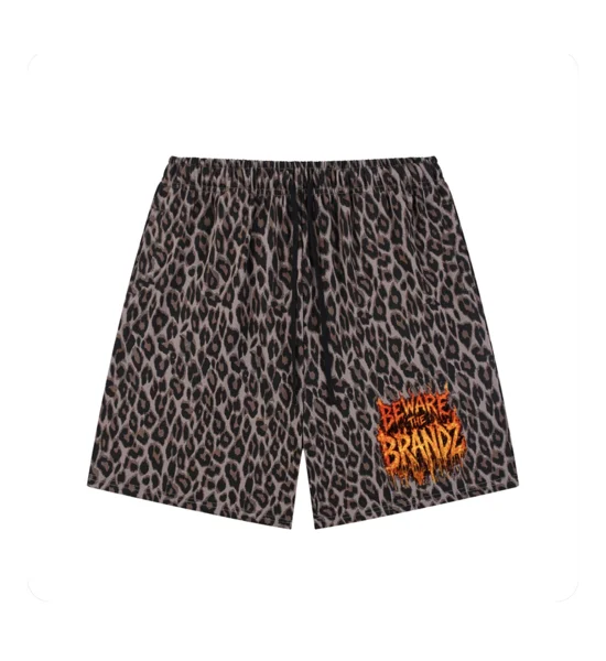 Leopard print shorts
